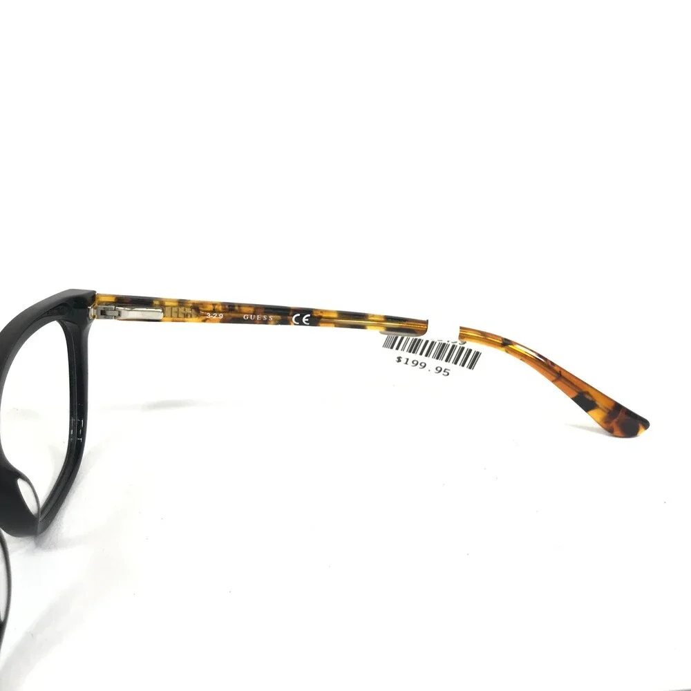 Guess Eyeglasses Frames GU2668 001 Black Tortoise Cat Eye Full Rim 52-16-140